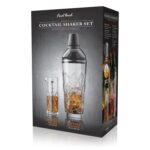 Yarai Glass Cocktail Shaker/Jigger Set (Black Chrome) Final Touch