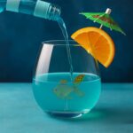 Gold Fish in a Stemless Glass Tumbler (600ml) Bar Bespoke