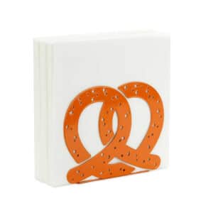 Pretzel Shaped Metal Napkin Holder Tabletop Accessory by Balvi