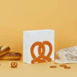 Pretzel Shaped Metal Napkin Holder Tabletop Accessory by Balvi