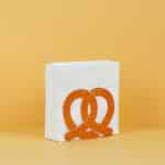 Pretzel Shaped Metal Napkin Holder Tabletop Accessory by Balvi