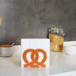 Pretzel Shaped Metal Napkin Holder Tabletop Accessory by Balvi
