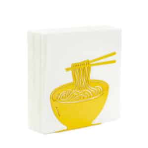 Ramen Shaped Metal Napkin Holder Tabletop Accessory by Balvi
