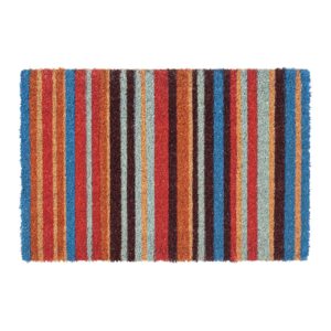 Vertical Multi-Stripe Doormat – Indoor/Outdoor for Your Doorstep