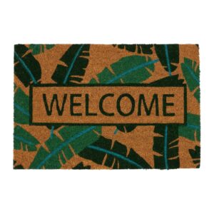 WELCOME Banana Leaf Coir Doormat – Indoor/Outdoor for Your Doorstep