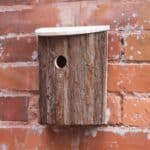 Easy Access Bird House (3.2cm Hole) Wood Nest Box / Hinged Lid