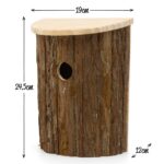 Easy Access Bird House (3.2cm Hole) Wood Nest Box / Hinged Lid