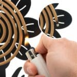 Metal Flower Mosquito Incense Spiral Holder (10 Citronella Coils)