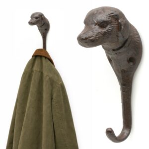 Cast Iron Dog Wall Hook – Decorative Heavy Duty Metal Hanger