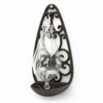 Storm Glass Weather Forecaster Barometer with Cast Iron Holder