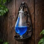 Storm Glass Weather Forecaster Barometer with Cast Iron Holder