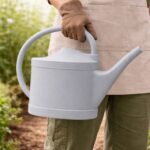 Outdoor Watering Can Grey – Wall Hanging Flat Back (2.2 Litre)
