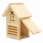 Wooden Ladybird House for Garden Pinewood Bug Shelter