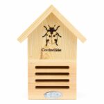 Wooden Ladybird House for Garden Pinewood Bug Shelter